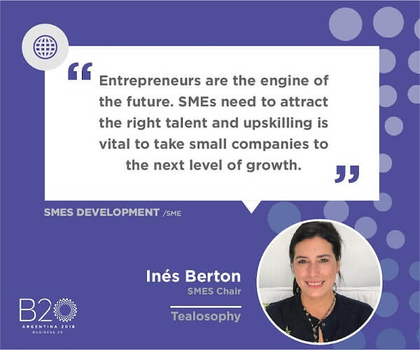 2018年にアルゼンチンで開催されたB20で発表されたSME議長の発言