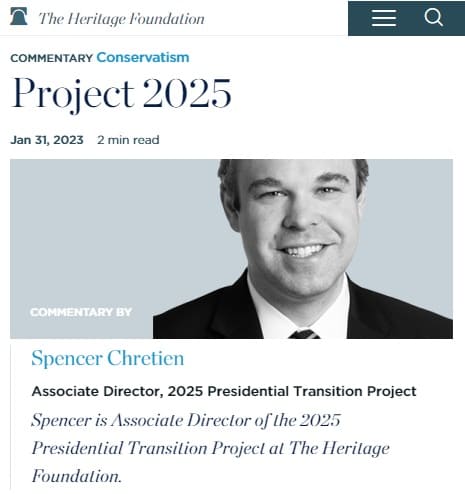 2023年1月31日 ヘリテージ財団へのリンク画像です。