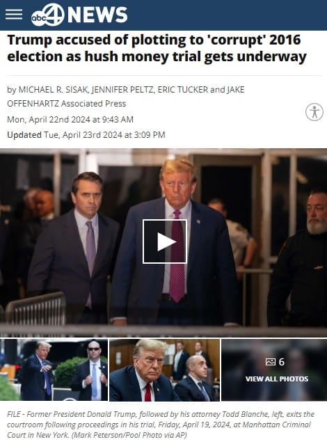 2024年4月23日 abc newsへのリンク画像です。