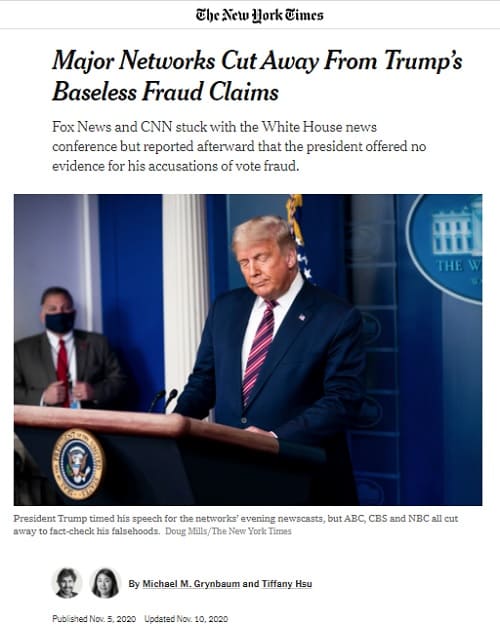 2020�N11��5�� The New York Times�̃����N�摜�ł��B